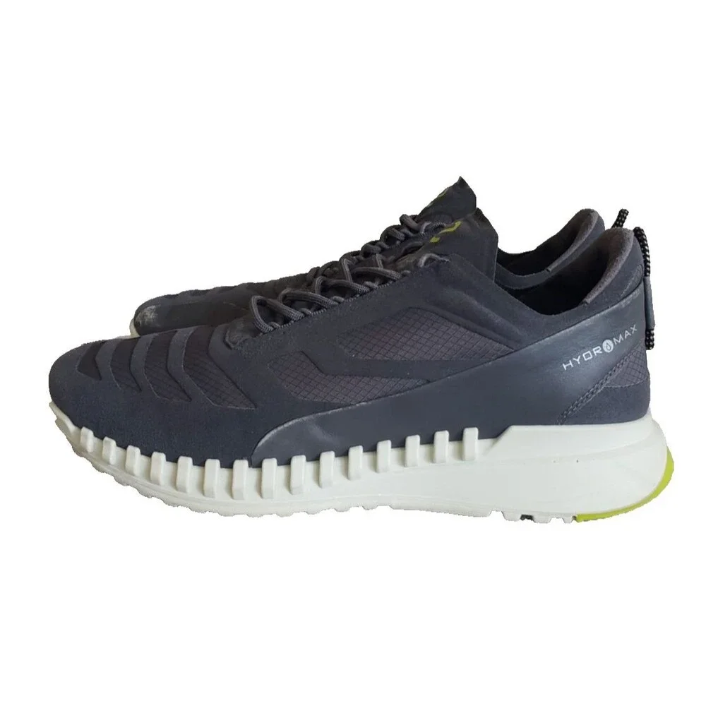 Ecco Men's Zipflex Breathru Hydromax Lace Sneaker Phorene Footbed Shoe Size 7.5